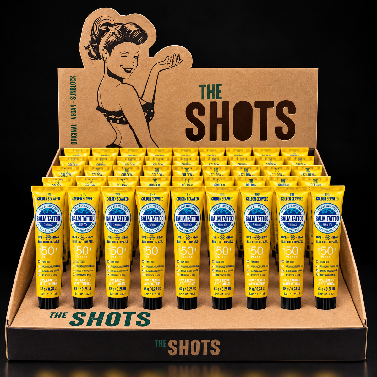 The Shots · Expositor Golden Seaweed 50 unidades 8g